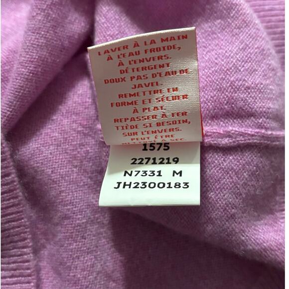 Jennie Liu Women's Medium Cardigan Sweater Button Front 100% Cashmere - Picture 5 of 8